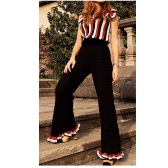 ZARA Limited Edition Crochet Knit Jumper Jumpsuit Overalls Size Small - Picture 4 of 13